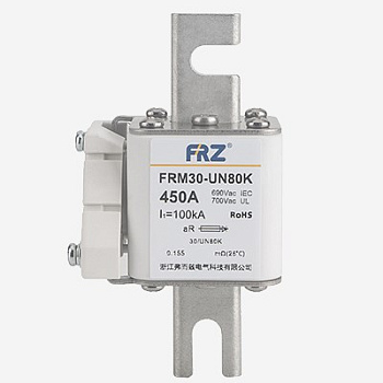 FRM30UN80K AC690 500A | Предохранитель 500 A, AC690, aR, под болт, расст. 80 мм, сигнализатор,аналог SVF-80B0K690-500-aR, FRSI 
