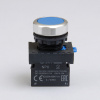 578645 | Кнопка NP8-10BN/6 синяя 1НО, IP65, Chint