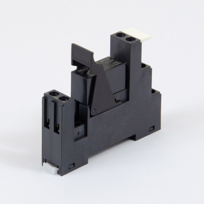 HF115-012DC-2 | Комплект реле: колодка винт;пластик.клипса;маркер + реле Hongfa 2CO 8A; AgNi; катушка 12B DC