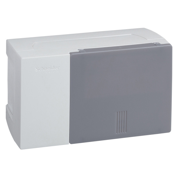 MIP12104T | Щиток навесной Mini Pragma 1 ряд/4 модуля, полупрозрачная дверь, Schneider Electric