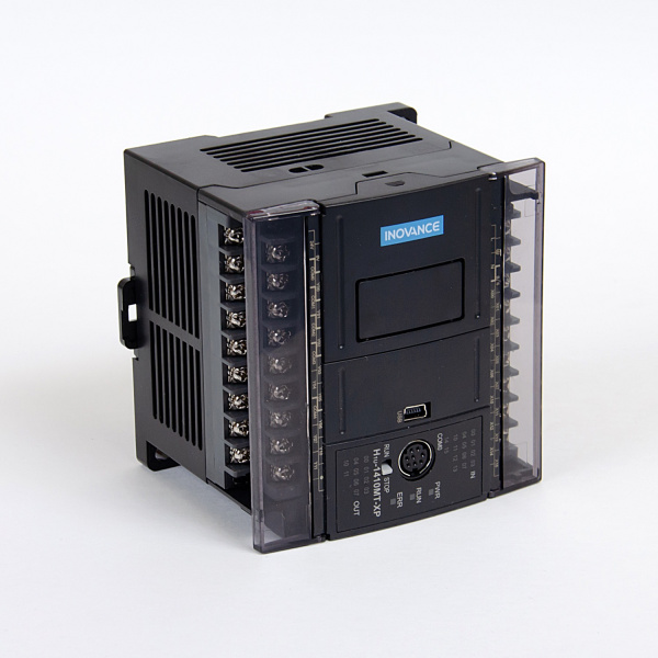 H1U-1410MT-XP | ПЛК H1U 14 дискретных входов, 10 выходов транзисторных NPN, 1 x RS485, 1 x  RS422, 1 x  USB, Inovance
