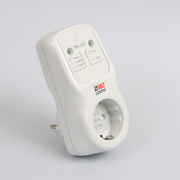 РН-117 | Реле напряжения (вилка-розетка), Новатек