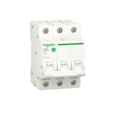 R9F12350 | Автоматический выключатель кривая С 50А 3P 6кА, Schneider Electric