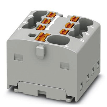 PC1047466 | Распределительный блок PTFIX 4/6X1,5, 7 клемм, серый, Push-in, Phoenix Contact