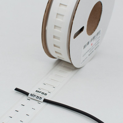 21510610 | Маркер плоский MFSS-2X-10-15/1-W белый, длина маркера 15мм, Ø 10-5мм, до 16 кв.мм (рулон - 300 шт.), Elegir 