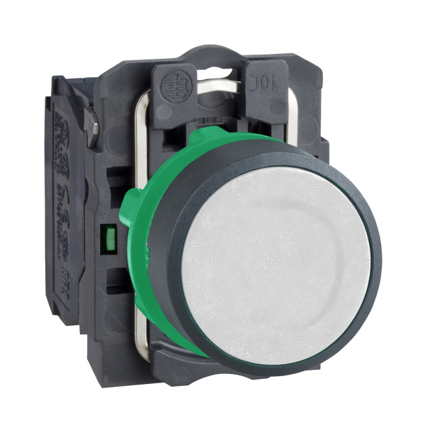 XB5AA11 | Кнопка с возвратом, белая, 1НО, Schneider Electric