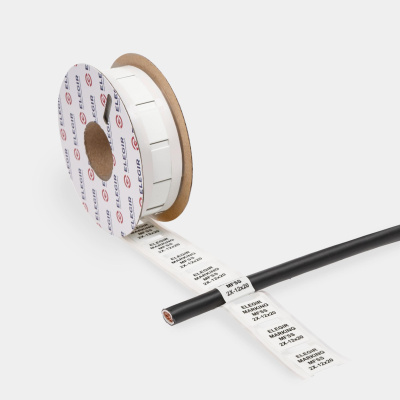 21512210 | Маркер плоский MFSS-2X-12-20/1-W белый (рулон 300 шт.), Elegir 