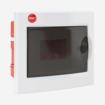 DKC 81504 Щиток встраиваемый 4 мод.,IP 41 ,белый