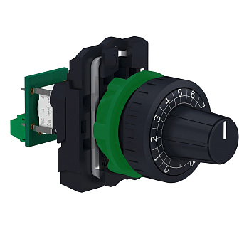 XB5AD912R4K7 | Потенциометр в сборе, 4,7кОм, пластиковое основание, Schneider Electric