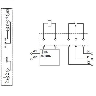 RSL1PVEU | Реле с колодкой в сборе, серия RSL, 48В AC/DC, 6А, 1CO, светодиод, Schneider Electric