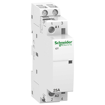 A9C20132 | Модульный контактор, серия iCT, 2НО, 25А, управление 24В AC, Schneider Electric