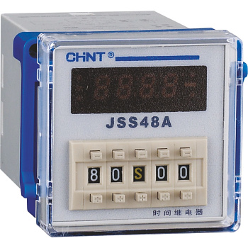 ch300084 | Реле времени JSS48A 8-контактный одно групповой переключатель AC/DC 100В~240В, Chint