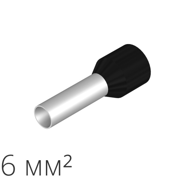 ID H 6.0/12/20 100 | Наконечник-гильза 6 мм²  (уп.-100шт.), ID