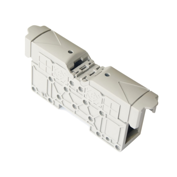 1030017 | Силовой клеммник на DIN-рейку 35 мм², болт M8, серый, Onka