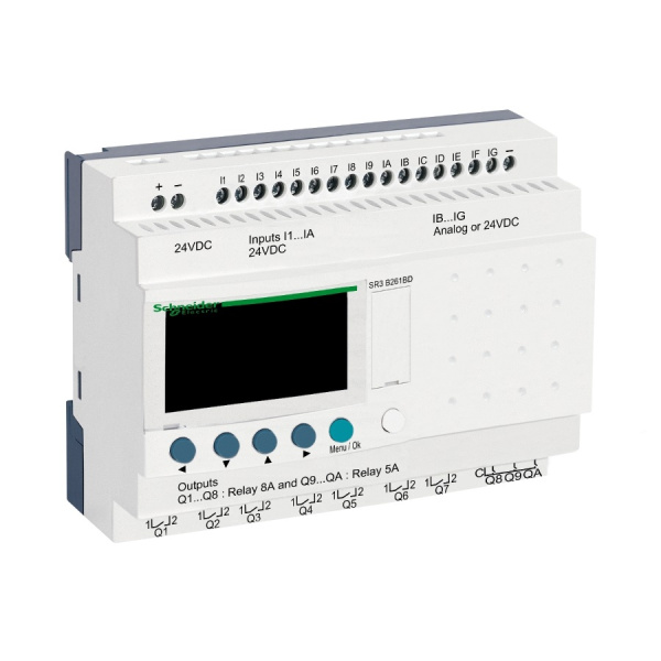 SR3B261BD | Интеллектуальное реле Zelio logic, Schneider Electric