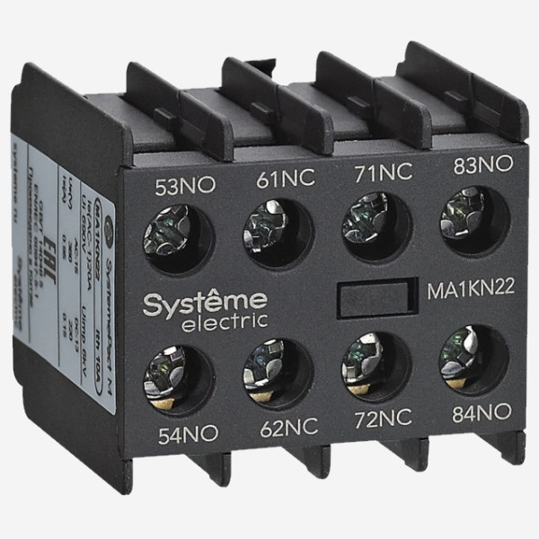 MA1KN40 | БЛОК ДОПОЛНИТЕЛЬНЫХ КОНТАКТОВ MA1KN 4НО, Systeme Electric