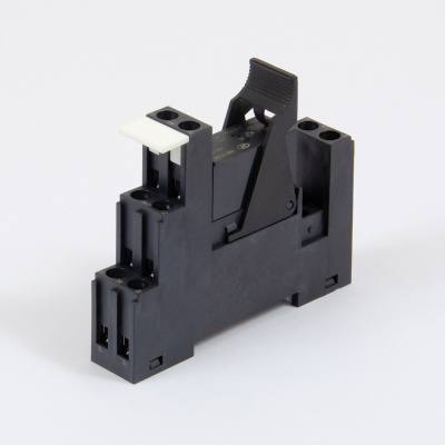 HF115-012DC-2 | Комплект реле: колодка винт;пластик.клипса;маркер + реле Hongfa 2CO 8A; AgNi; катушка 12B DC