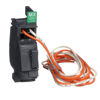 LV426862 | Расцепитель напряжения MX 48В AC/DC NSXm с проводом, Schneider Electric