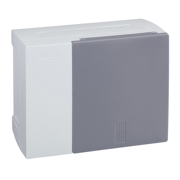 MIP12106T | Щиток навесной Mini Pragma 1 ряд/6 модулей, полупрозрачная дверь, Schneider Electric