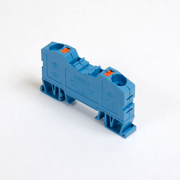 1020047 | Клеммник пружинный быстрозажимной (Push in), 10мм.кв. (синий), 1535, Onka
