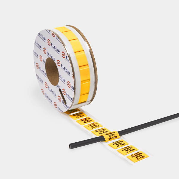 21508211  | Маркер плоский MFSS-2X-8-20/1-Y желтый (уп. 500 шт.), Elegir 