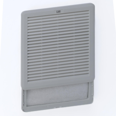 Выпускная решетка Slide 250х250мм, вырез 223х223мм, RAL7035