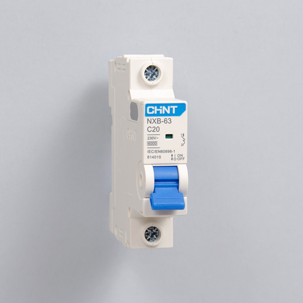 814015 | Автоматический выключатель NXB-63 1P 20А 6кА характеристика C, Chint