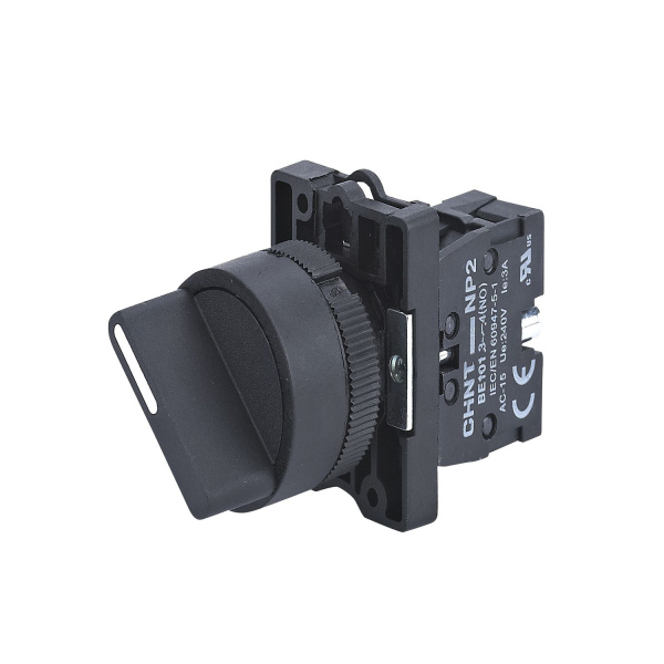 574095 | Переключатель NP2-ED21, 2 положения, фиксация, 1НО, IP40, Chint