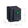 ATV320U15M2C | Преобразователь частоты, серия ATV320, 1,5 кВт, 8 А, перегрузка 150 %, 220 В, 1ф, Schneider Electric