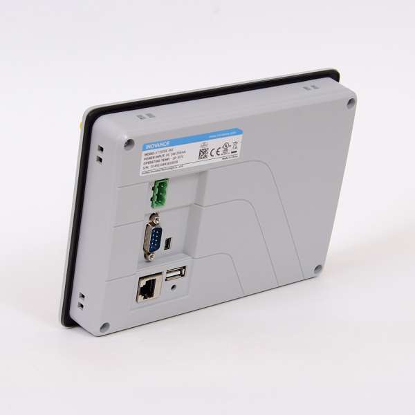 IT7070E | HMI 7 дюймов, LCD экран, разр. 800*480, цветность 24бит , 24В DC, 2 x RS485, 1 x RS232, 1 x USB mini, Inovance