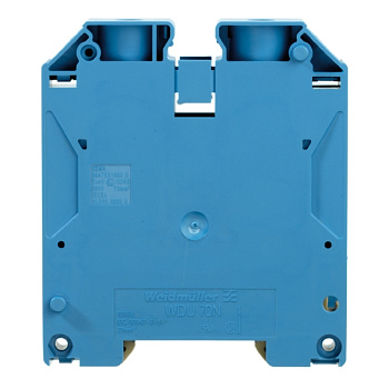  WDU 70N/35 BL | Винтовая клемма 70кв.мм, синяя WDU 70N/35BL, (уп.-10шт.), Weidmuller 