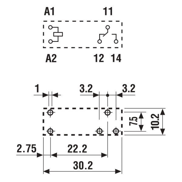 434170242001 | Миниатюрное реле, серия 43, 24В DC чувств., 10А, 1CO, Finder