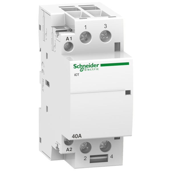 A9C20842 | Модульный контактор, серия iCT, 2НО, 40А, управление 220…240В AC, Schneider Electric