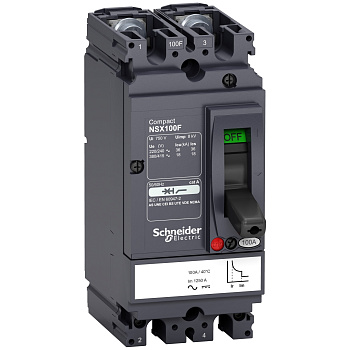 LV438603 | Автоматический выключатель NSX100M TM-D 2P2d 20A 85кА, Schneider Electric