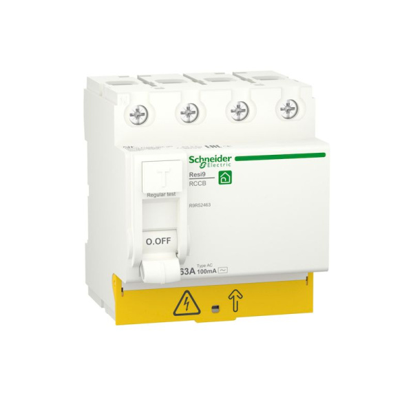 R9R52463 | Выключатель дифференциального тока 63А 4P 100мА тип AC, Schneider Electric