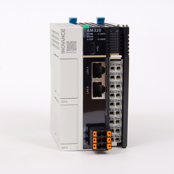 AM320-0808TN | ПЛК AM320 8 входов 8 выходов дискретных NPN, 1x RS485, 1x USB, 2x EtherNET, Inovance