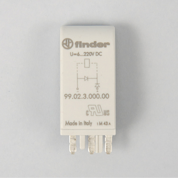 9902300000 | Диод (+ A1); 6...220В DC, Finder