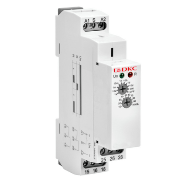 dkcDRM-TB-2-240 | Реле времени, задержка выключения, конфигурация контакта 2CO, AС/DC 12-240В, DKC