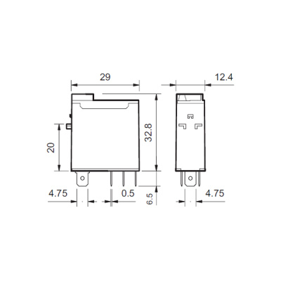 466182304040 | Миниатюрное реле, серия 46, 230В AC, 16А, 1CO, Finder