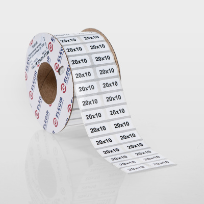 11620100 | Маркировочная наклейка NPP-20х10-W белая (рулон 5000 шт.), Elegir 