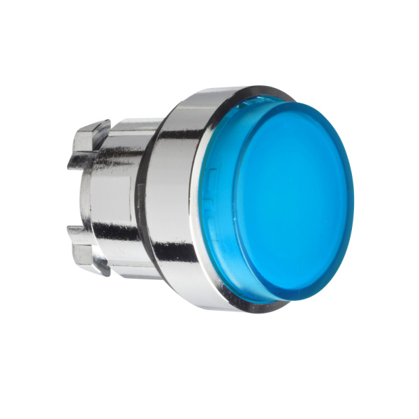 ZB4BH63 | Головка кнопки, синяя с подсветкой, нажал-вкл/нажал-откл, Schneider Electric