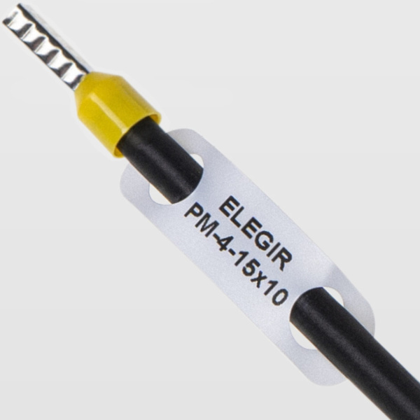 el523415100 | Маркер продеваемый PM-4-15x10 W белый (рул. 1800 шт.), Elegir