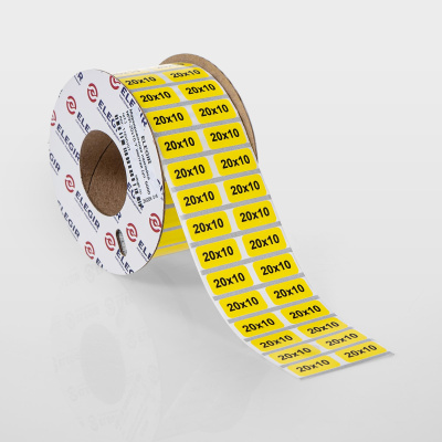 11620101 | Маркировочная наклейка NPP-20х10-Y желтая (рулон 5000 шт.), Elegir 
