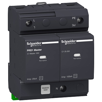 16361 | УЗИП, серия PRD1, L, N, PE, класс 1, Schneider Electric