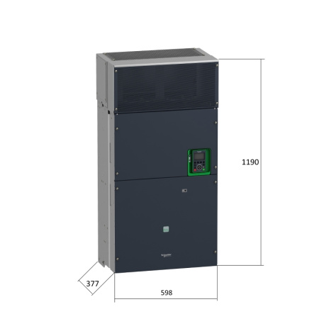 ATV630C25N4 | Преобразователь частоты, серия ATV630, 220/250 кВт, 393/481 А, перегрузка 150/110%, 380B, Schneider Electric