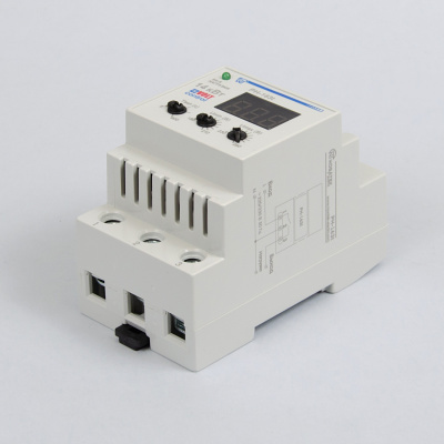 РН-163t | Реле напряжения 63А 220В с вольтметром и термозащитой, Новатек