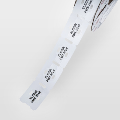 el523925080 | Маркер под каб. стяжку PMX-25x8 W белый (рул. 900 шт.), Elegir