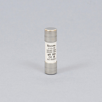 SV1038-20 | Плавкая вставка 20 А, gG, 10х38 мм, 500 В АС/ 250 B DC, Sinvel 