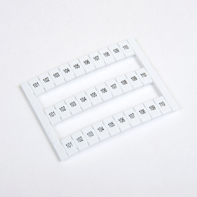 1060387 | Горизонт. марк-ка (101-110), для MRK 2,5. MRK 4S. OPK 2,5. OPK 4S. 1 лист - 30 шт., Onka 