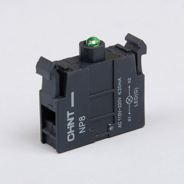 578986 | Светодиодный элемент для NP8, 110-230В AC, зелёный, Chint